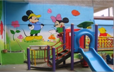 台江幼儿园室外彩绘